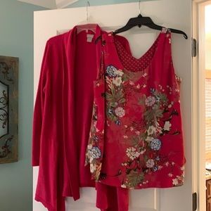 Reversible tank & sweater set-Chico’s size 2